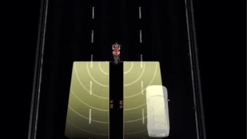 Motorcycle blind spot detection system 3
