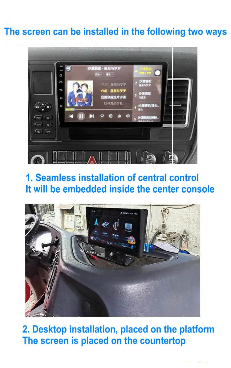 360 truck camera system screen install way