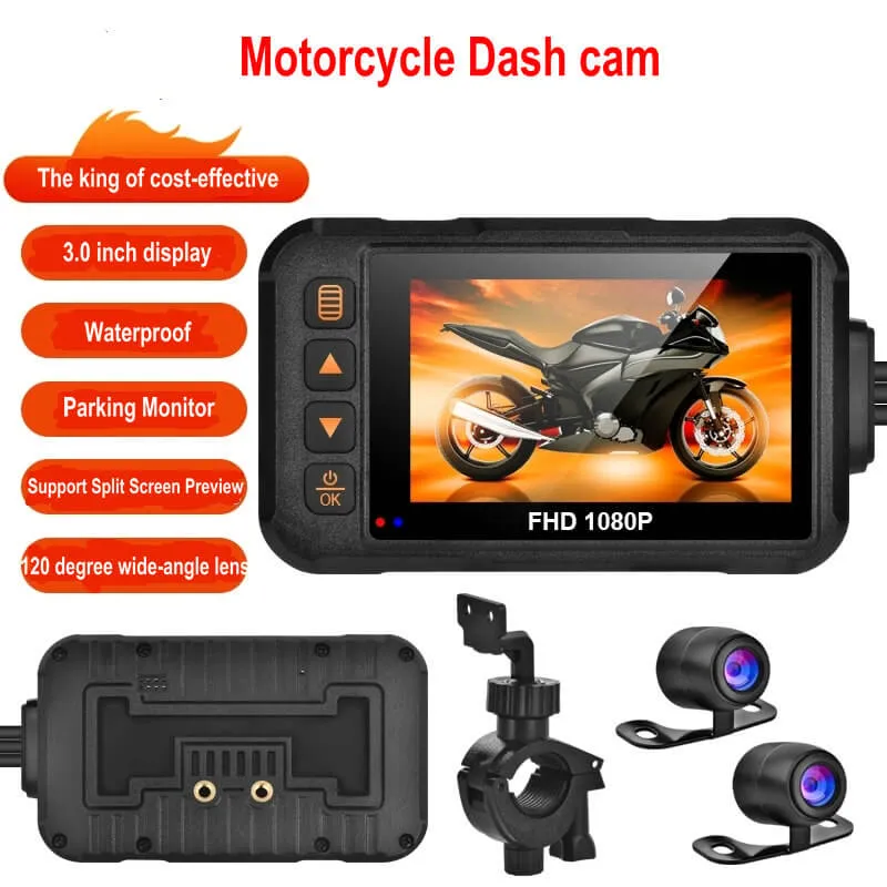 Motocicleta DVR motocicleta Dash Cam Video Recorder 1080P Dash